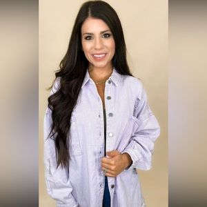 POL jacket, medium, lavender.